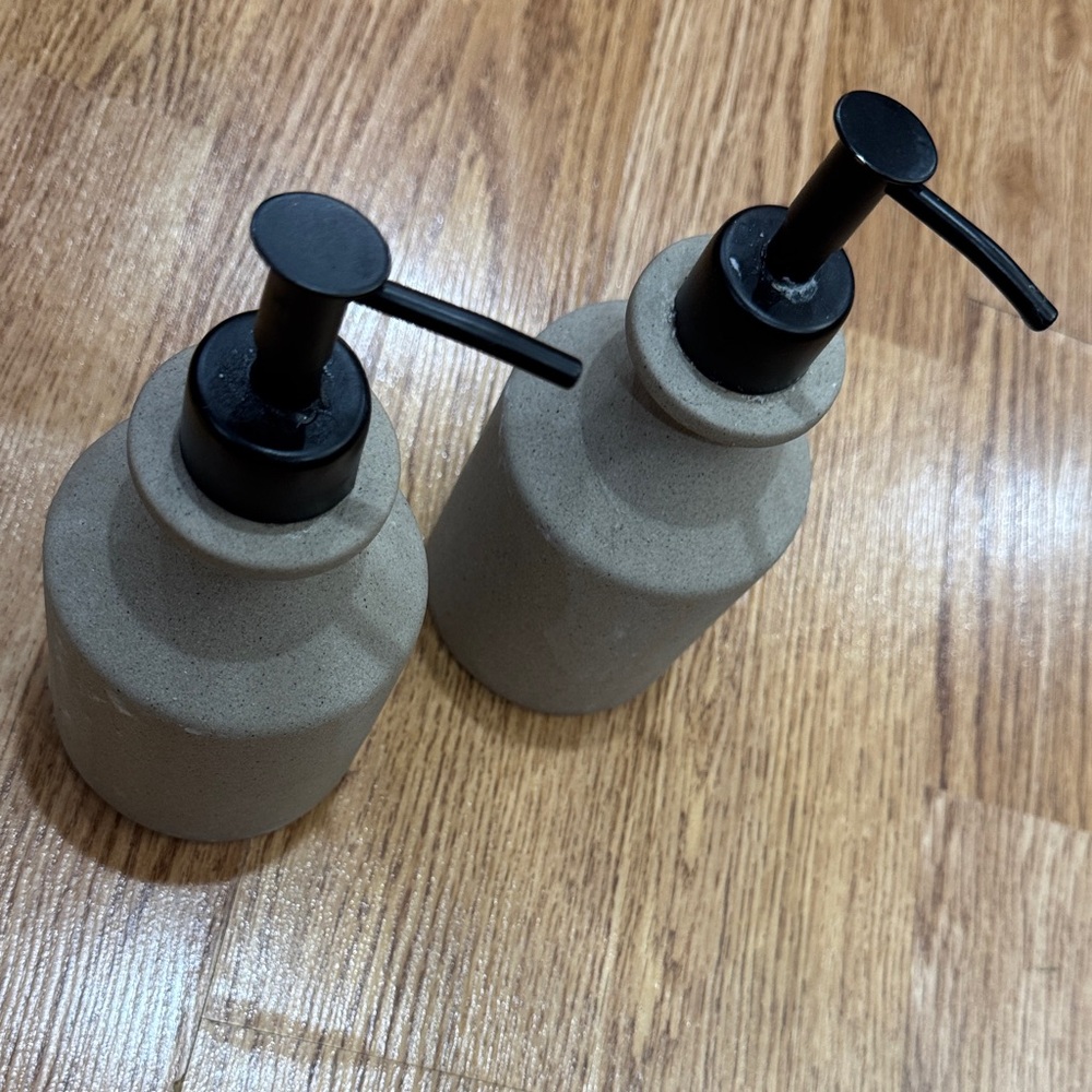 Set of 2 Hearth & Hand with Magnolia Stoneware Soap Pumps